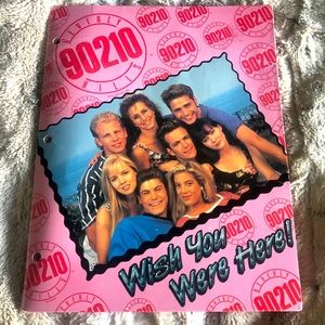90210. Wish You Were Here Postcard Folder.
